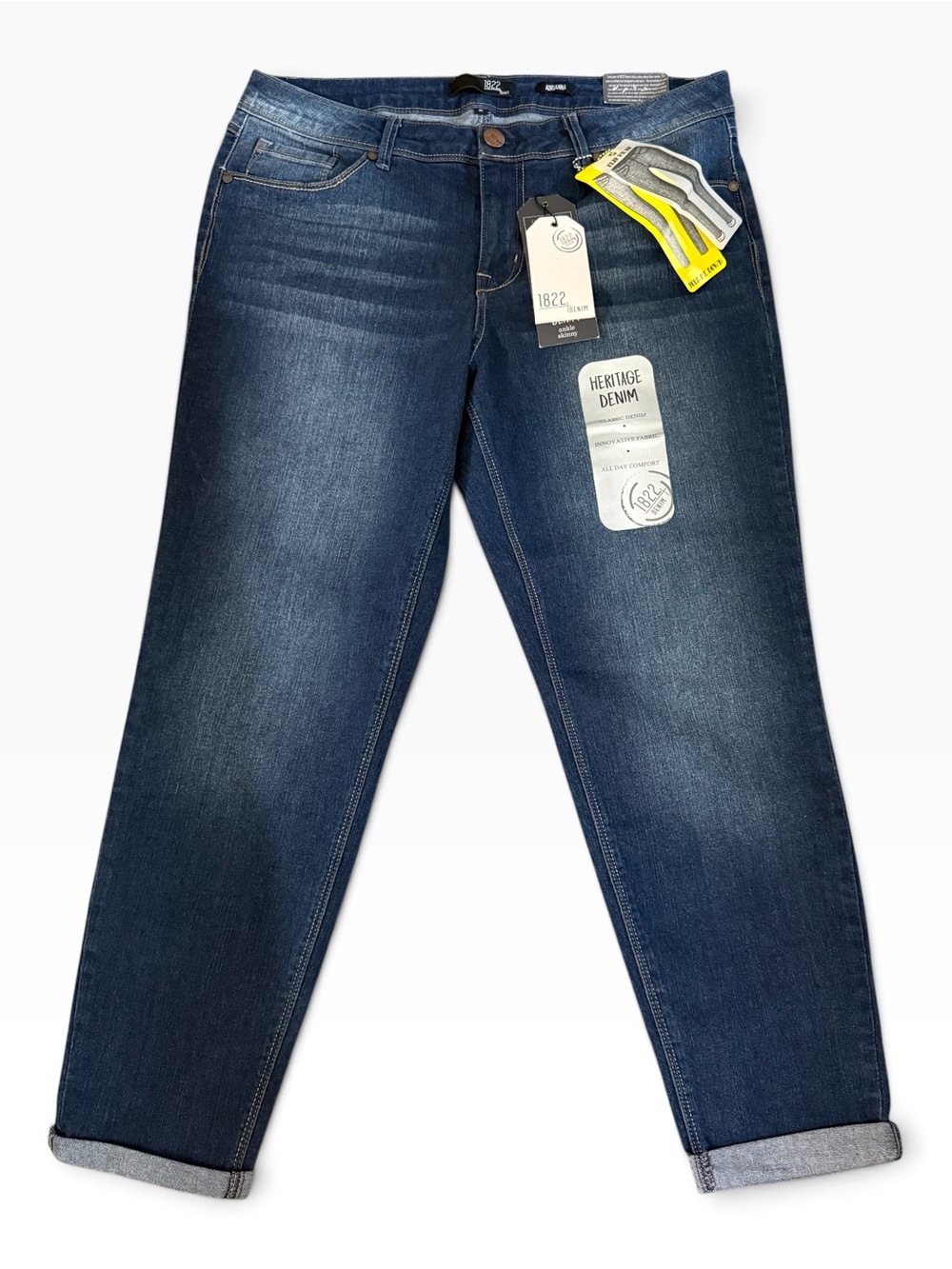 1822 Denim "Adrianna" Ankle Skinny Jeans From The Heritage Denim Line - Size 16